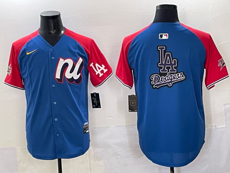 Men Los Angeles Dodgers Blank Blue All star 2025 Nike MLB Jersey style 04